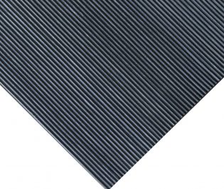 Black Rubber Sheet Mat Ribbed Ridged Fine Grooved 3mm Thick Pad A2 A1 A0 