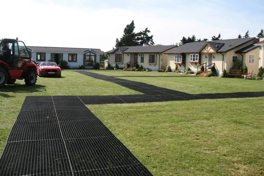 RubbaGrass Rubber Grass Matting - Walkway in Holiday Resort