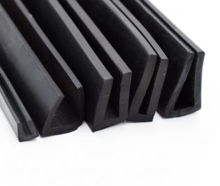 Black Rubber Square Bottom U-Channel Edge Trim – Fits 3mm Panel – For Car, Van, Camper, Trailer