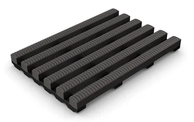 Charcoal Grey Barefoot Anti-Slip Pool Matting - Charcoal Grey