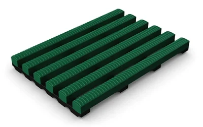 Forest Green Barefoot Anti-Slip Pool Matting - Forest Green
