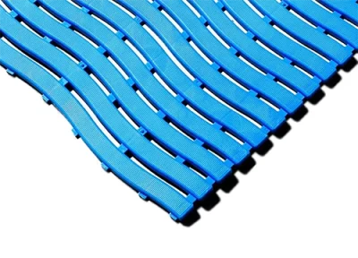 Blue Anti-Slip Wave Matting Blue