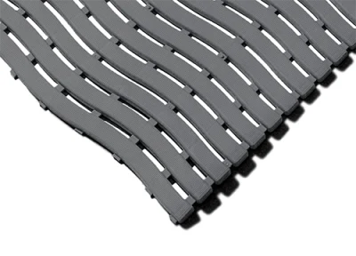 Grey Anti-Slip Wave Matting Grey