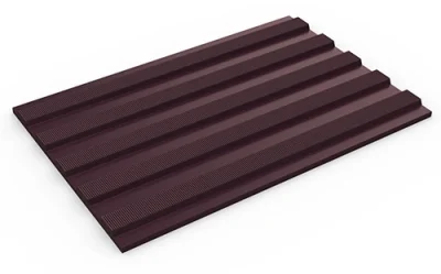 FlexiTred Heavy-Duty Ribbed Matting - Brown