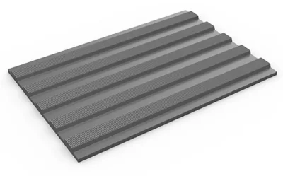 FlexiTred Heavy-Duty Ribbed Matting - Light Grey