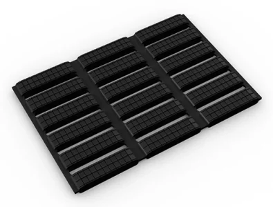 Black PVCLine Anti-Slip Matting - Black