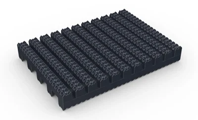 Heel-Safe Non-Slip Matting - Oxford Blue