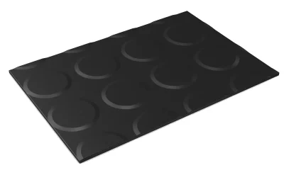 Flexi Coin Large Stud Matting - Black