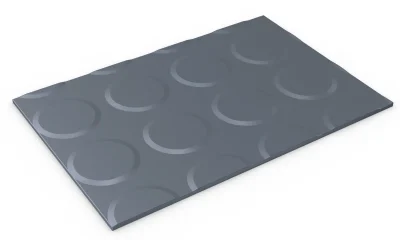 Flexi Coin Large Stud Matting - Grey